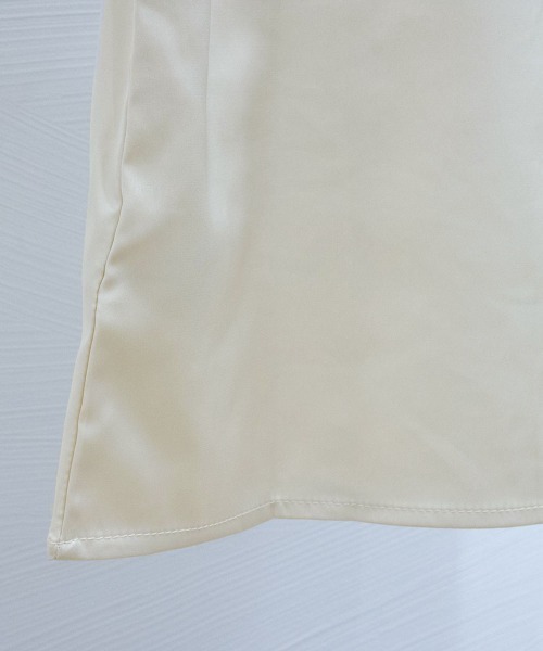 Miniministore（ミニミニストア）の「クルーネック サテン風シャツブラウス（シャツ/ブラウス・レディース・ホワイト/シャンパン/ブラック・L/XL/M/2XL）」の4枚目の写真