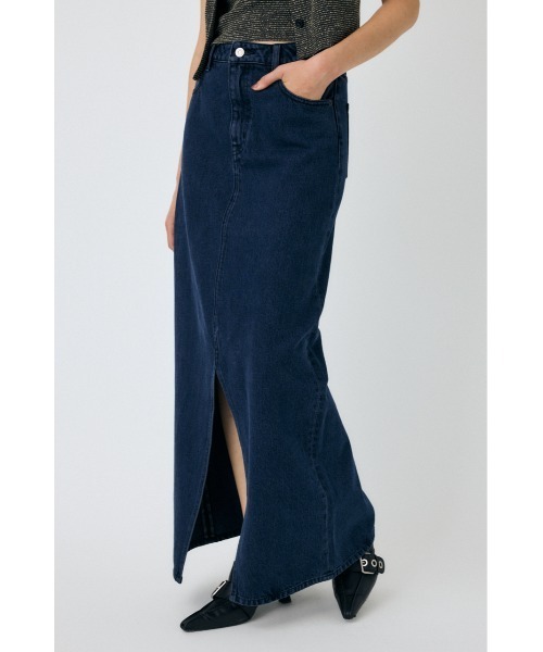 MOUSSY（マウジー）の「SLIT DENIM スカート（スカート・レディース・ダークブルー/ブルー・1/2）」の13枚目の写真
