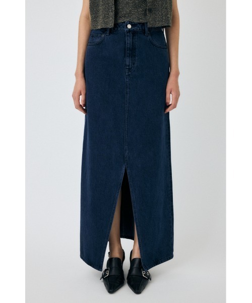MOUSSY（マウジー）の「SLIT DENIM スカート（スカート・レディース・ダークブルー/ブルー・1/2）」の15枚目の写真