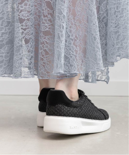 RANDA（ランダ）の「ビジューパーツグリッタースニーカー（スニーカー・レディース・ブラック/ホワイト/ピンク/シルバー・M/L/S/LL）」の17枚目の写真