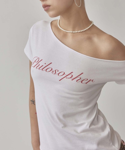 SCULPTOR(スカルプター)の「Hook Me Up Layered Tee(Tシャツ/カットソー・レディース・ピンク/ホワイト/チャコール・MEDIUM/SMALL/LARGE)」の13枚目の写真
