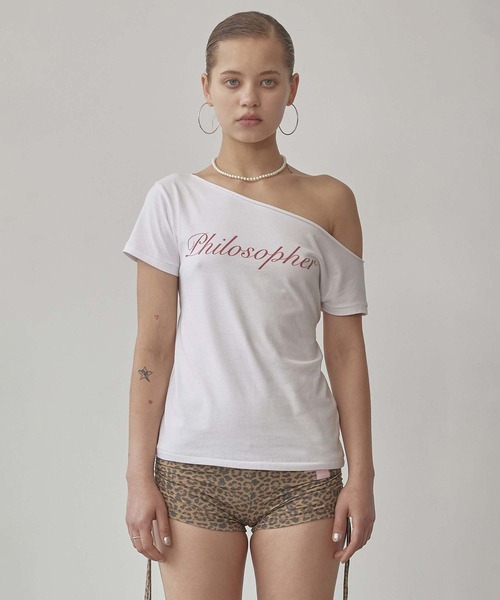 SCULPTOR(スカルプター)の「Hook Me Up Layered Tee(Tシャツ/カットソー・レディース・ピンク/ホワイト/チャコール・MEDIUM/SMALL/LARGE)」の14枚目の写真