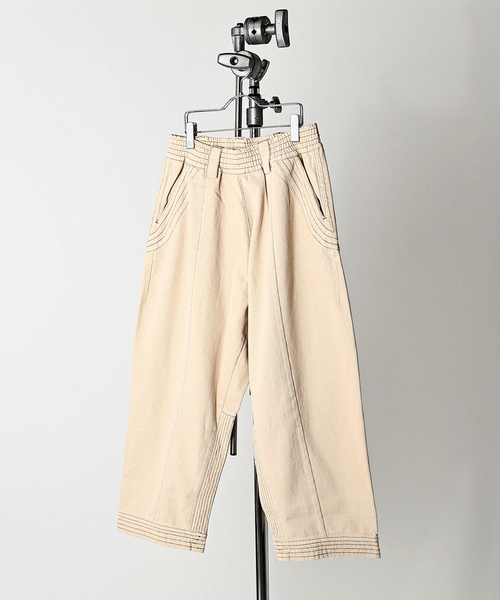 WISM(ウィズム)の「subtlebody / サトルボディ Cosmos Pants(その他パンツ・メンズ・アイボリー/チョコ・MEDIUM/LARGE)」の2枚目の写真