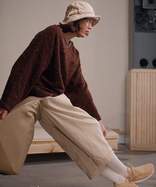 WISM(ウィズム)の「subtlebody / サトルボディ Cosmos Pants(その他パンツ・メンズ・アイボリー/チョコ・MEDIUM/LARGE)」の3枚目の写真