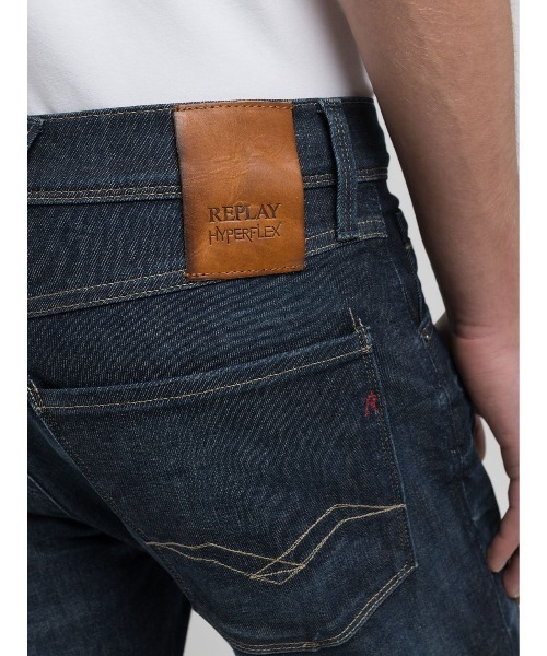 REPLAY(リプレイ)の「スリムフィットANBASS HYPERFLEX DUST ブルーストレッチデニム(デニムパンツ・メンズ・ダークブルー・W36xL32/W34xL32/W33xL32/W32xL32/W31xL32/W30xL32/W29xL32/W28xL32)」の6枚目の写真