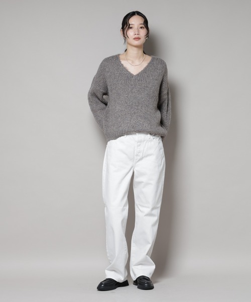 upperhights(アッパーハイツ)の「upper hights/THE CECILIE BONE(デニムパンツ・レディース・オフホワイト・25/24/23)」の12枚目の写真