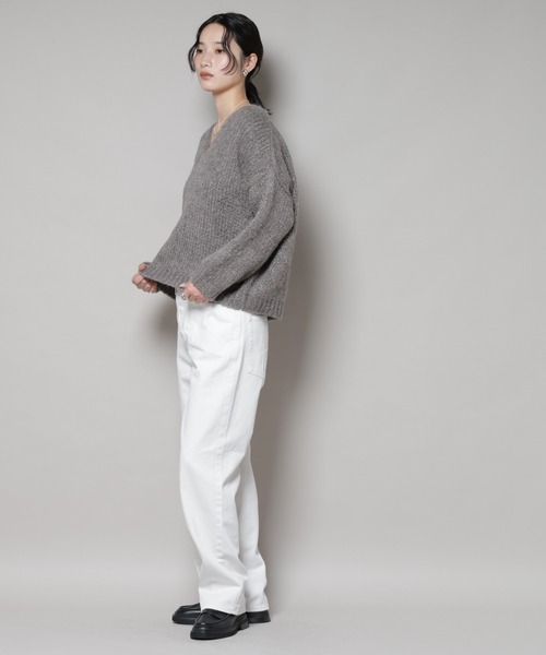 upperhights(アッパーハイツ)の「upper hights/THE CECILIE BONE(デニムパンツ・レディース・オフホワイト・25/24/23)」の4枚目の写真