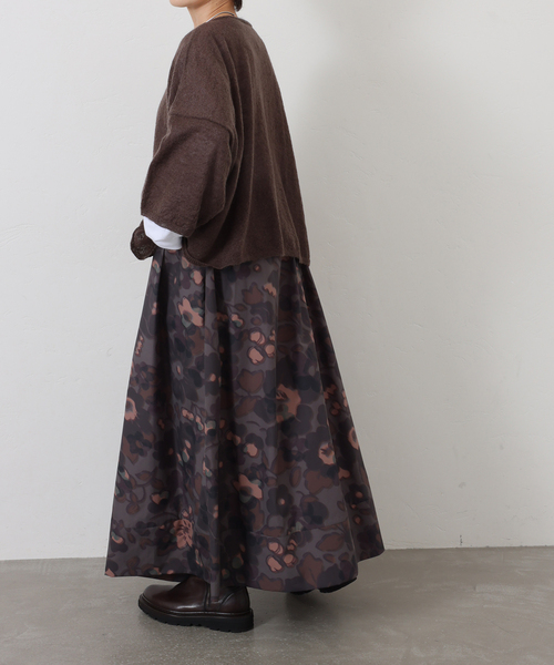 JOURNAL STANDARD LUXE（ジャーナルスタンダード　ラックス）の「リバティNyリップフラワースカート（スカート・レディース・ブラウン/ボルドー・FREE）」の5枚目の写真