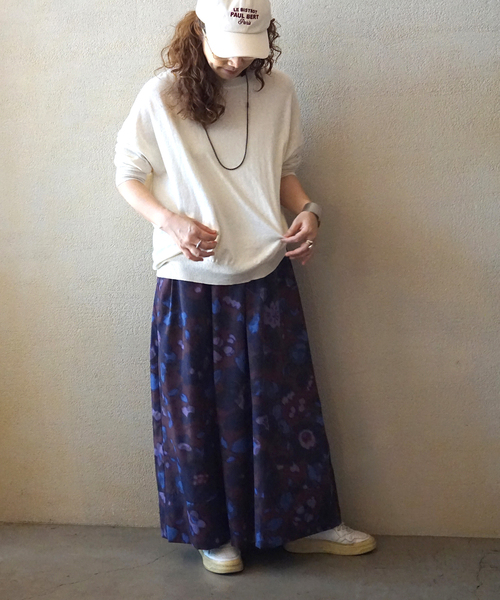 JOURNAL STANDARD LUXE（ジャーナルスタンダード　ラックス）の「リバティNyリップフラワースカート（スカート・レディース・ブラウン/ボルドー・FREE）」の9枚目の写真