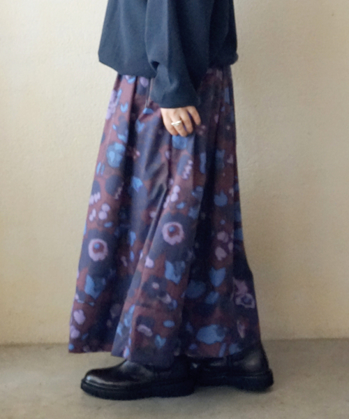 JOURNAL STANDARD LUXE（ジャーナルスタンダード　ラックス）の「リバティNyリップフラワースカート（スカート・レディース・ブラウン/ボルドー・FREE）」の13枚目の写真