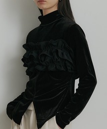SEN TOKYO | ベロアハイネック フレアカットソー(Tシャツ/カットソー)