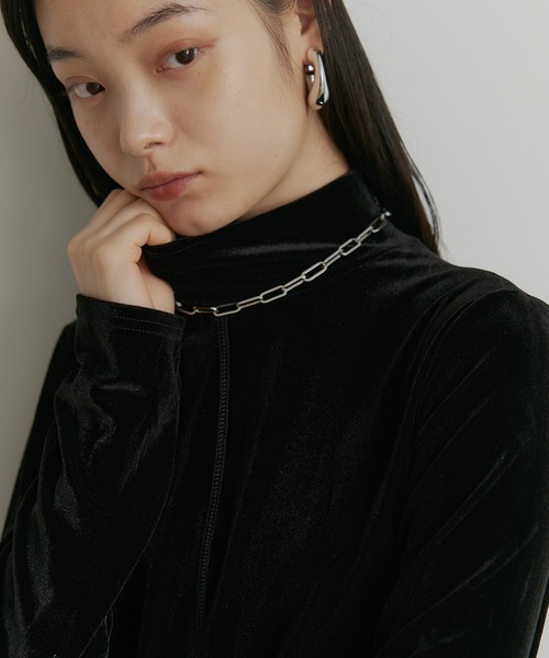 SEN TOKYO(セントーキョー)の「ベロアハイネック フレアカットソー(Tシャツ/カットソー・レディース・ブラック/ブラウン・LARGE/MEDIUM/SMALL)」の15枚目の写真