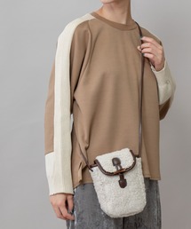 Munich（ミューニック）の「ボア＆フェイクレザーポシェット（ボディバッグ/ウエストポーチ）」