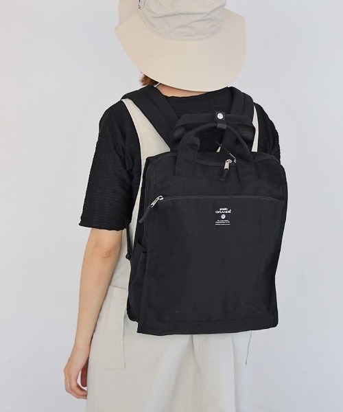 anello(アネロ)の「anello キャビントート型リュック(バックパック/リュック・レディース・ブラック/グレー系その他/オリーブ/ダークブラック/ベージュ・FREE)」の2枚目の写真