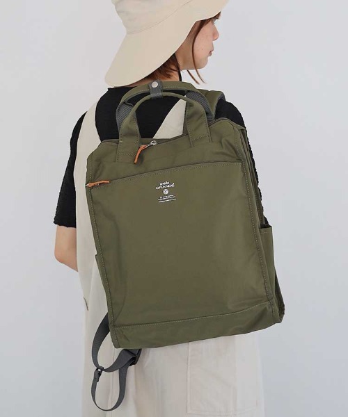 anello(アネロ)の「anello キャビントート型リュック(バックパック/リュック・レディース・ブラック/グレー系その他/オリーブ/ダークブラック/ベージュ・FREE)」の5枚目の写真