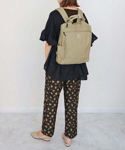 anello(アネロ)の「anello キャビントート型リュック(バックパック/リュック・レディース・ブラック/グレー系その他/オリーブ/ダークブラック/ベージュ・FREE)」の20枚目の写真