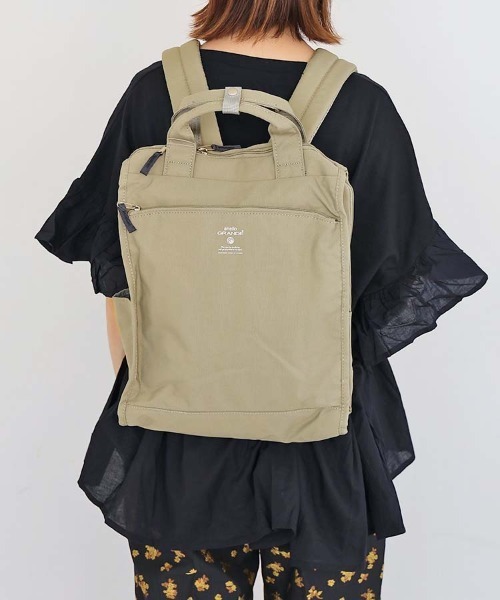 anello(アネロ)の「anello キャビントート型リュック(バックパック/リュック・レディース・ブラック/グレー系その他/オリーブ/ダークブラック/ベージュ・FREE)」の21枚目の写真