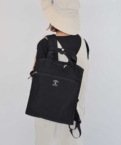 anello(アネロ)の「anello キャビントート型リュック(バックパック/リュック・レディース・ブラック/グレー系その他/オリーブ/ダークブラック/ベージュ・FREE)」の9枚目の写真