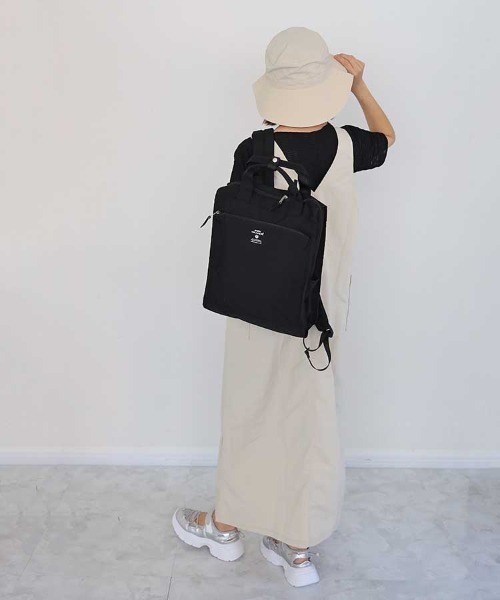 anello(アネロ)の「anello キャビントート型リュック(バックパック/リュック・レディース・ブラック/グレー系その他/オリーブ/ダークブラック/ベージュ・FREE)」の15枚目の写真