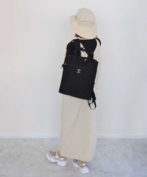 anello(アネロ)の「anello キャビントート型リュック(バックパック/リュック・レディース・ブラック/グレー系その他/オリーブ/ダークブラック/ベージュ・FREE)」の10枚目の写真