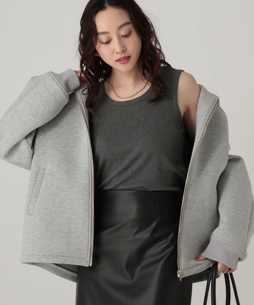 Elura（エルーラ）の「プレーンリブタンク/598154（タンクトップ・レディース・ホワイト/チャコールグレー/ブラック/ボルドー/ブラウン/ライトピンク/レッド・FREE）」の17枚目の写真