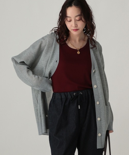 Elura（エルーラ）の「プレーンリブタンク/598154（タンクトップ・レディース・ホワイト/チャコールグレー/ブラック/ボルドー/ブラウン/ライトピンク/レッド・FREE）」の21枚目の写真