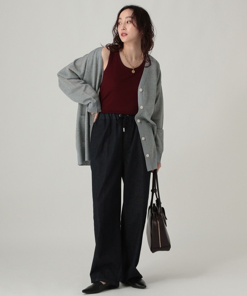 Elura（エルーラ）の「プレーンリブタンク/598154（タンクトップ・レディース・ホワイト/チャコールグレー/ブラック/ボルドー/ブラウン/ライトピンク/レッド・FREE）」の22枚目の写真