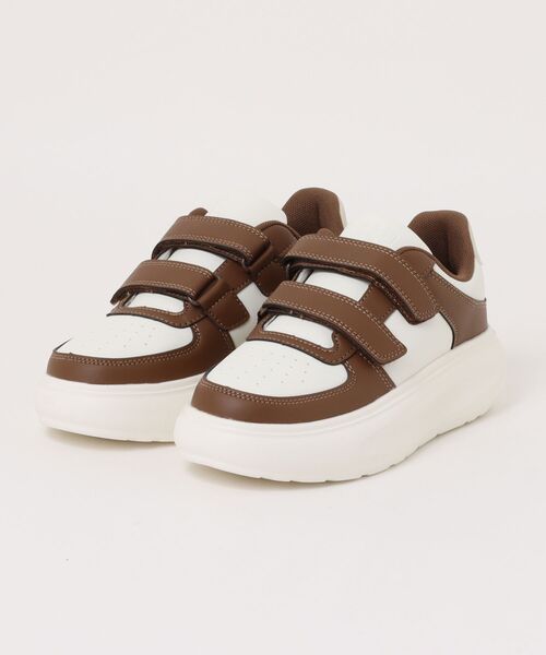 GAP（ギャップ）の「【GAP】レディース コートスニーカー（スニーカー・レディース・ブラウン/ベージュ・23.0cm/24.0cm/25.0cm）」の2枚目の写真