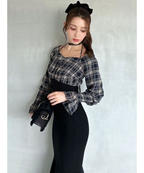 RESEXXY（リゼクシー）の「チョーカードッキングマーメイドワンピース（ワンピース・レディース・その他1/レッド/ブラック・FREE）」の19枚目の写真