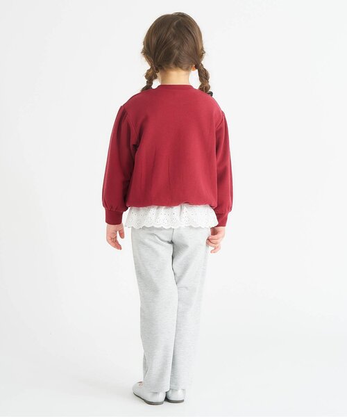 apres les cours(アプレレクール)の「【ジュニア対応】GIRLSバラエティトレーナー/7days Style(スウェット・キッズ・ラベンダー/ブラック/アイボリー/ピンク/レッド/ネイビー・100/90/140/130/110/80/120)」の20枚目の写真