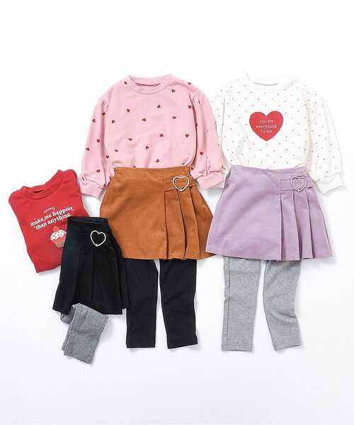 apres les cours(アプレレクール)の「【ジュニア対応】GIRLSバラエティトレーナー/7days Style(スウェット・キッズ・ラベンダー/ブラック/アイボリー/ピンク/レッド/ネイビー・100/90/140/130/110/80/120)」の16枚目の写真