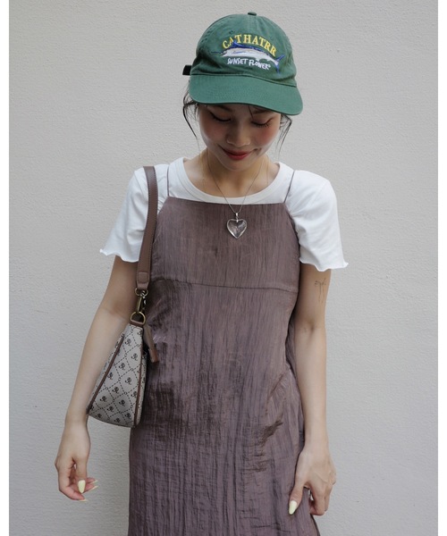 JUMELLE（ジュメロ）の「ワッシャーキャミOP（ワンピース・レディース・グレイッシュベージュ/ベージュ・MEDIUM）」の22枚目の写真