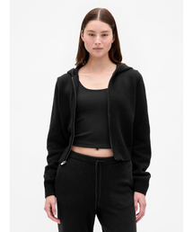 GAP | Cashsoft カシミヤタッチ ジップアップ ニットパーカー(ニット/セーター)