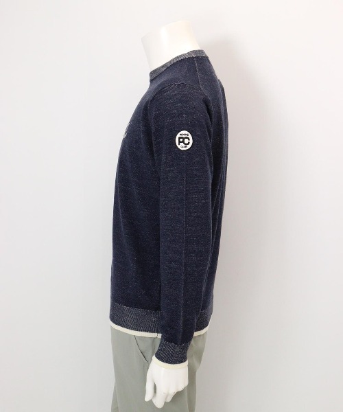 Picone CLUB(ピッコーネクラブ)の「【メンズ】ウール混スウェット風ニット(ニット/セーター・メンズ・ネイビー/グレー・L/LL)」の4枚目の写真