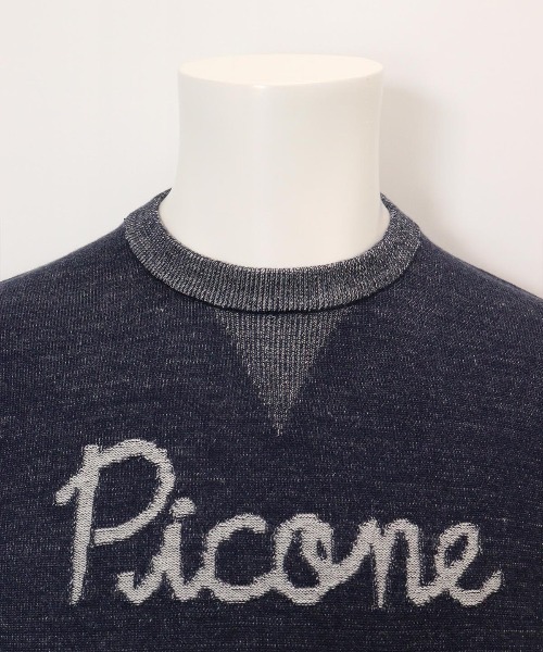 Picone CLUB(ピッコーネクラブ)の「【メンズ】ウール混スウェット風ニット(ニット/セーター・メンズ・ネイビー/グレー・L/LL)」の8枚目の写真