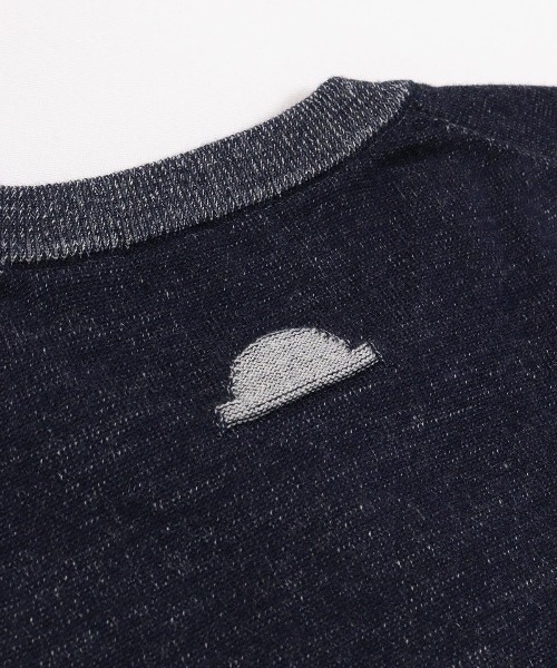 Picone CLUB(ピッコーネクラブ)の「【メンズ】ウール混スウェット風ニット(ニット/セーター・メンズ・ネイビー/グレー・L/LL)」の11枚目の写真