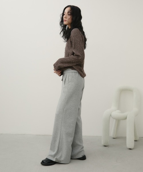 Aunt Marie's(アントマリーズ)の「メタルボタンミックスリブポロニット(ニット/セーター・レディース・ブラウン/レッド/ブラック/ライトブルー・FREE)」の22枚目の写真