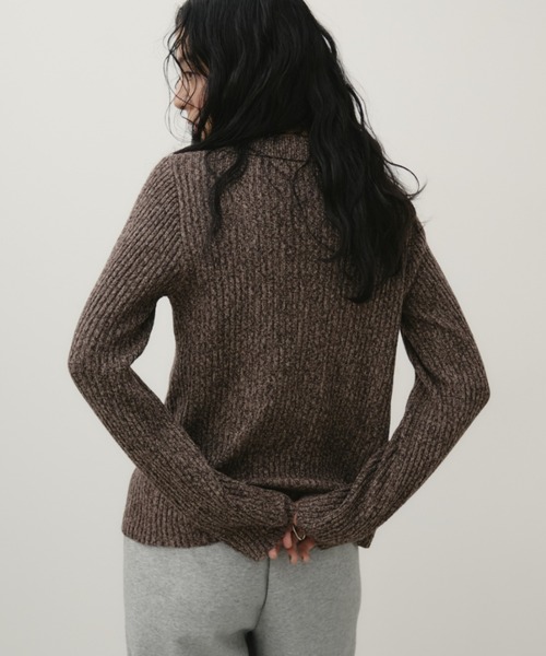 Aunt Marie's(アントマリーズ)の「メタルボタンミックスリブポロニット(ニット/セーター・レディース・ブラウン/レッド/ブラック/ライトブルー・FREE)」の19枚目の写真