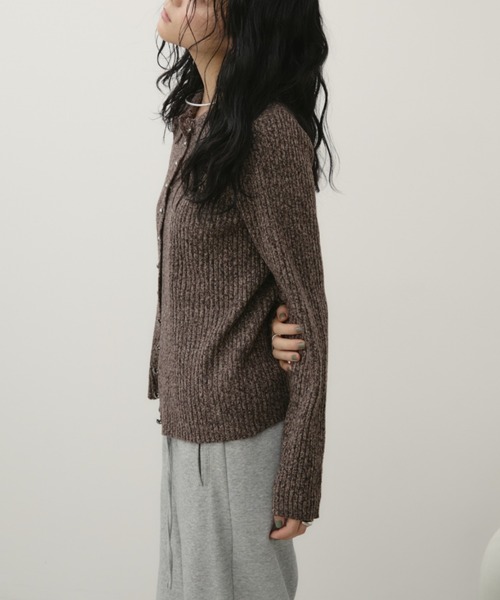 Aunt Marie's(アントマリーズ)の「メタルボタンミックスリブポロニット(ニット/セーター・レディース・ブラウン/レッド/ブラック/ライトブルー・FREE)」の18枚目の写真