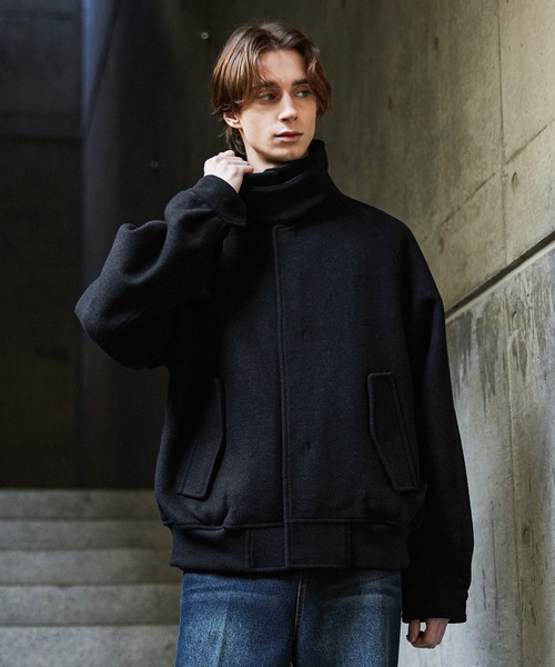 CLEL（クレイル）の「【CLEL】Wool Blend Tech Melton 2Way Blouson