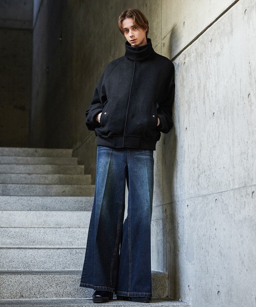 CLEL（クレイル）の「【CLEL】Wool Blend Tech Melton 2Way Blouson