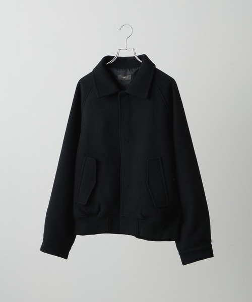 CLEL】Wool Blend Tech Melton 2Way Blouson / ウールブレンド テック