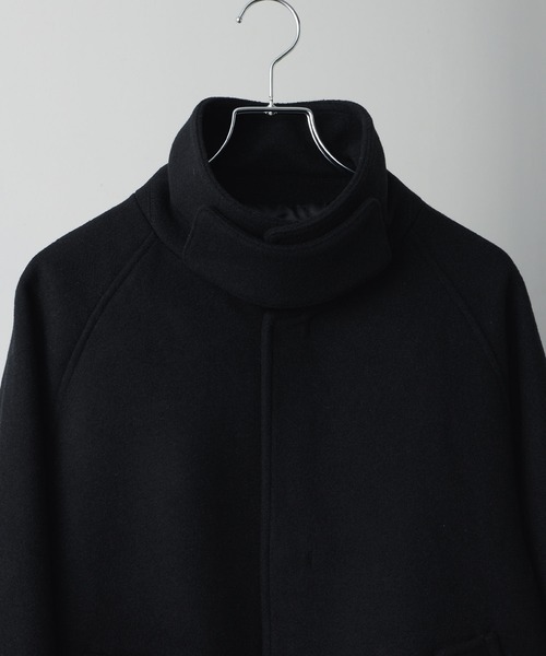 CLEL】Wool Blend Tech Melton 2Way Blouson / ウールブレンド テック