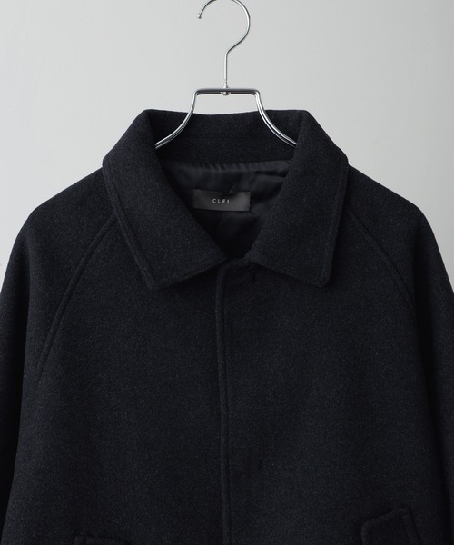 CLEL】Wool Blend Tech Melton 2Way Blouson / ウールブレンド テック