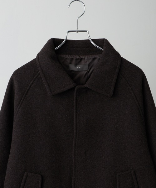 クリストフルメール フランス製 ウールメルトン 比翼 襟付き ブルゾン