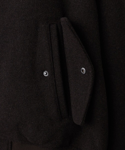 CLEL】Wool Blend Tech Melton 2Way Blouson / ウールブレンド テック