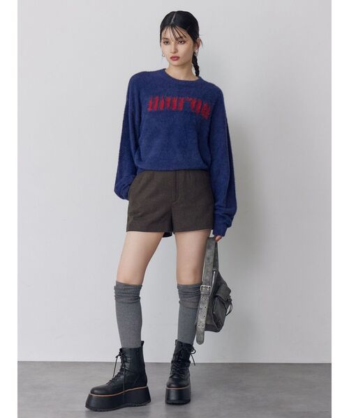 MURUA(ムルーア)の「サイハイリブソックス(ソックス/靴下・レディース・グレー/ベージュ・FREE)」の6枚目の写真