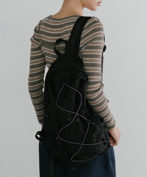 duei（デュイ）の「ドローストリングバックパック（バックパック/リュック・レディース・グレー/ブラック・FREE）」の17枚目の写真