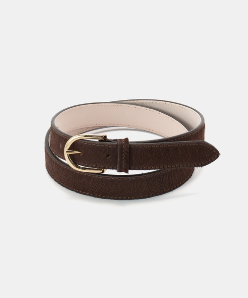 AULENTTI(オウレンティ)の「AULENTTI/オウレンティ SLOBE ハラコベルト TI-460-25S-PO(ベルト・レディース・ブラウン・FREE)」の5枚目の写真