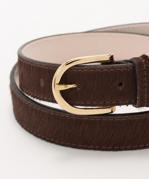 AULENTTI(オウレンティ)の「AULENTTI/オウレンティ SLOBE ハラコベルト TI-460-25S-PO(ベルト・レディース・ブラウン・FREE)」の9枚目の写真